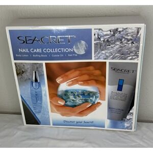 SEACRET Nail Care Collection Kit: Cucumber & Melon / 4-Piece Spa Set (NEW)